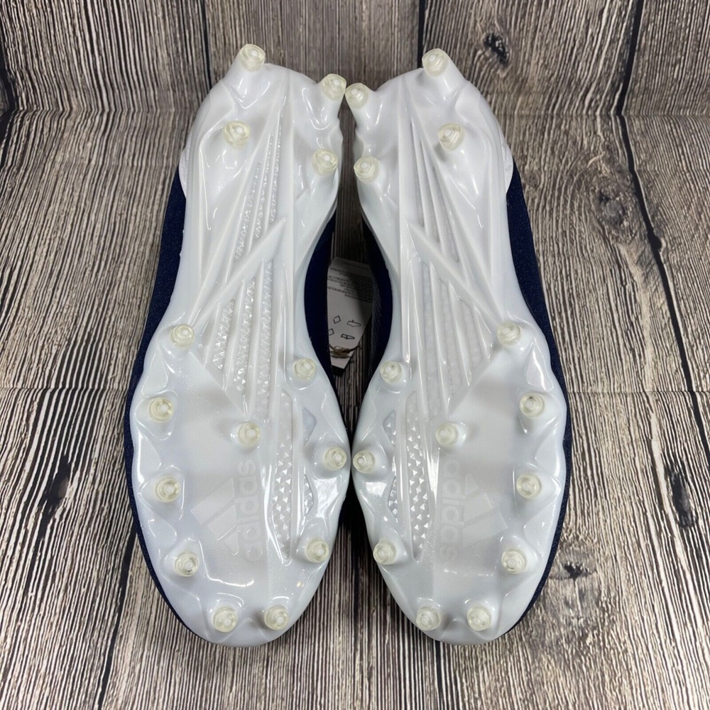 Adidas Adizero Scorch Football Cleats Navy Blue/White/Mystery Ink FX4250 - Picture 2 of 8